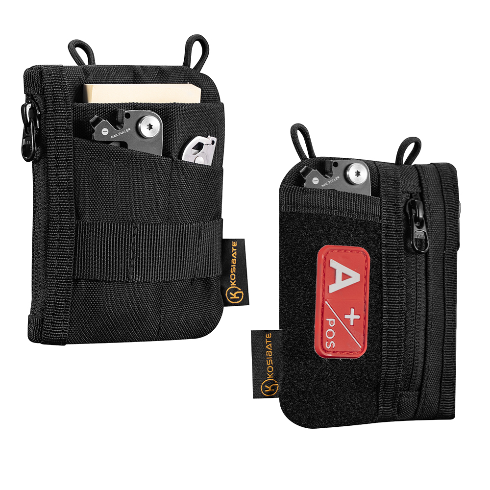 Edc Carry Card - EDC Organizer Pouch with DIY Patches