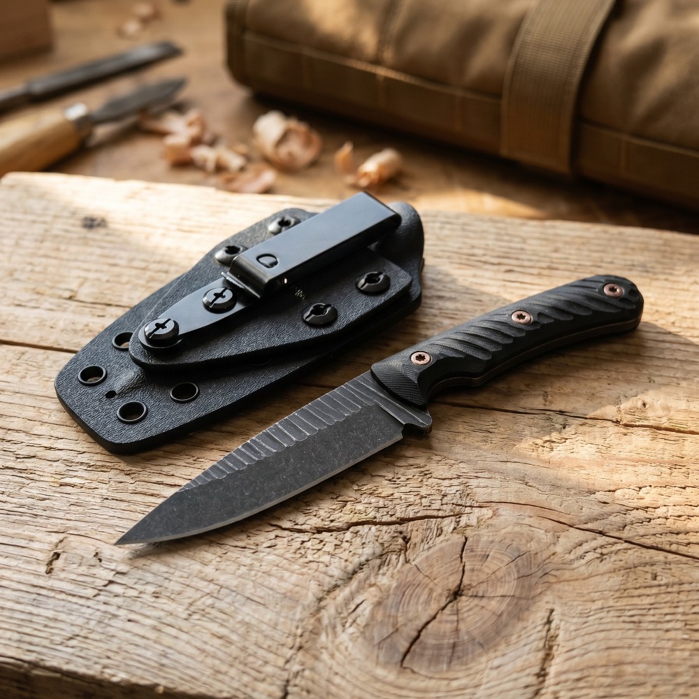Full Tang Bushcraft Knife D2 B - Edc Carry Fixed Blade Knife 评论和价格