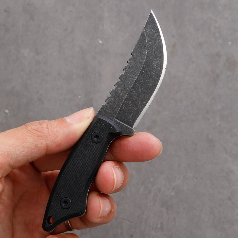 5CR15 Stainless Steel Small Fi - Edc Carry Fixed Blade Knife 评论和价格