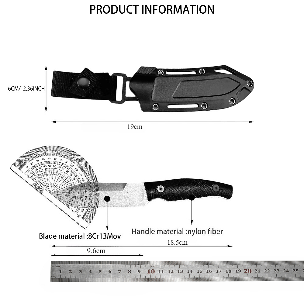 KS 1083 Black Small Straight K - Edc Carry Fixed Blade Knife 评论和价格