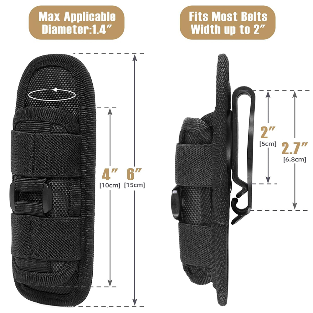Tactical Flashlight Pouch Hols - Edc Carry Accessories 评论和价格
