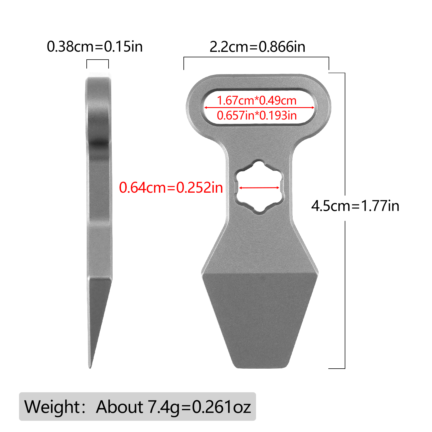 TC4 Titanium Alloy Keychain Pe - Edc Carry Accessories 评论和价格