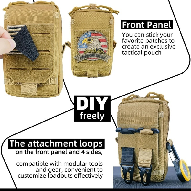 Tactical MOLLE EDC Utility Wai - Edc Carry Box 评论和价格