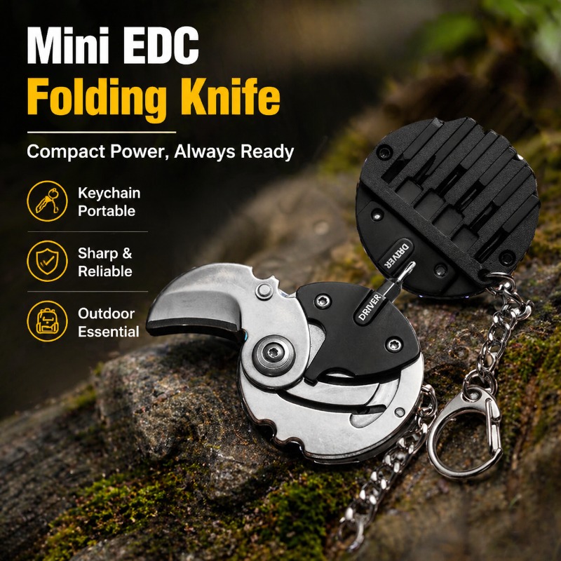 Coin Pocket Outdoor Folding Kn - Edc Carry Coins 评论和价格