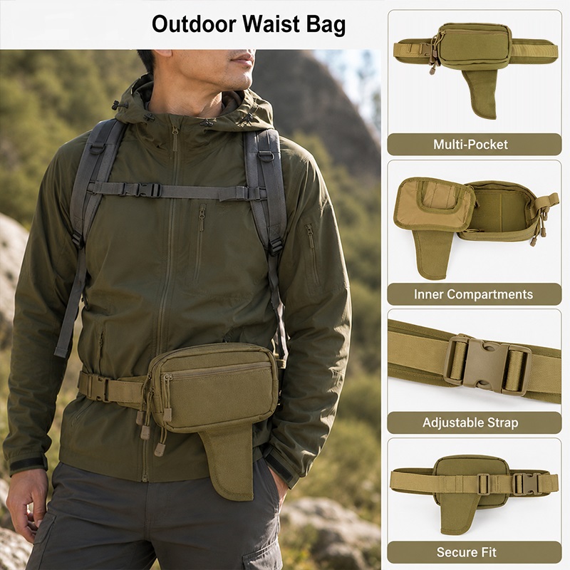 Multifunctional Waist Bag Nylo - Edc Carry Bag For Men 评论和价格